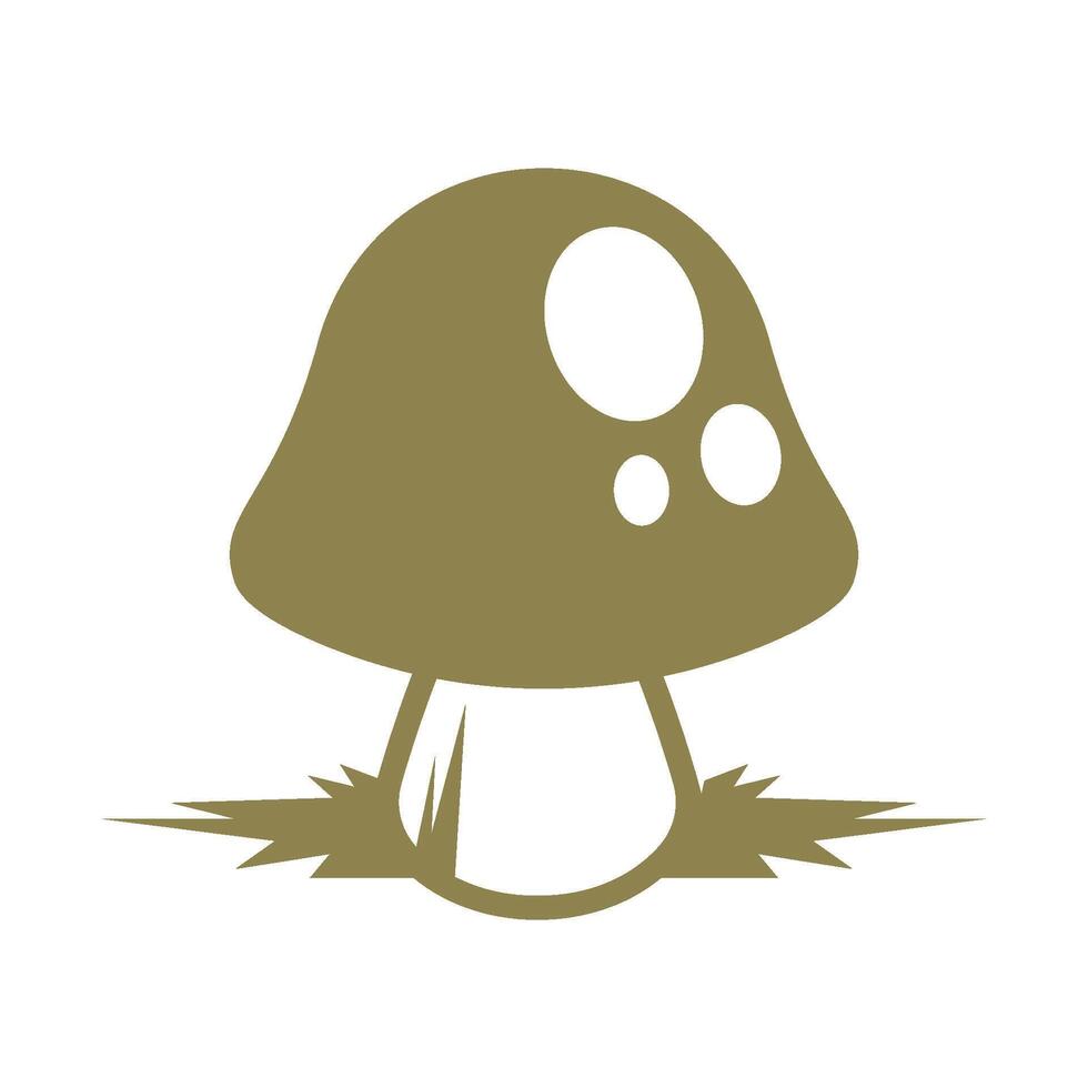 Mushroom icon design template vector