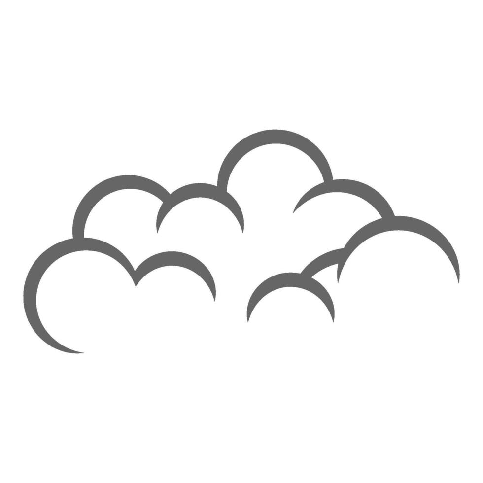 Smoke icon logo flat design vector