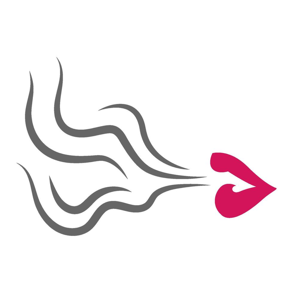 Smoke icon logo illustration vector