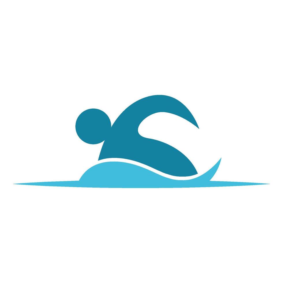 Swimming sport icon illustration vector