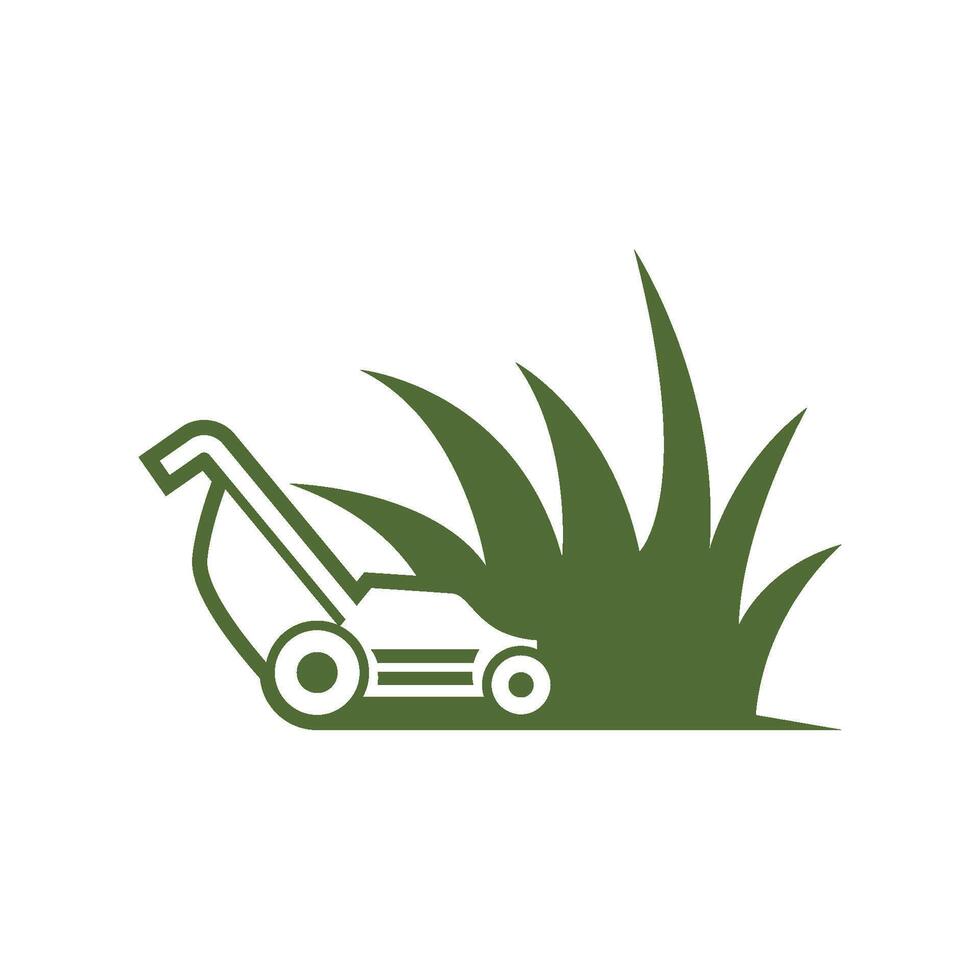 Grass logo icon design illustration vector