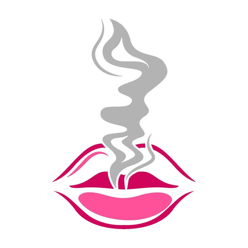 Smoke logo design vector