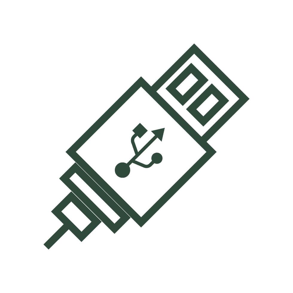 Usb stick icon vector