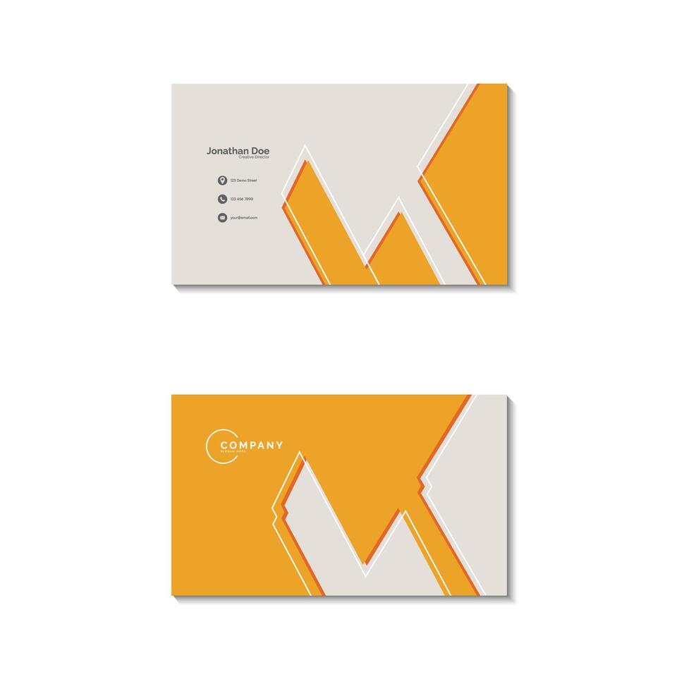 abstract business card design template for corporate business vector