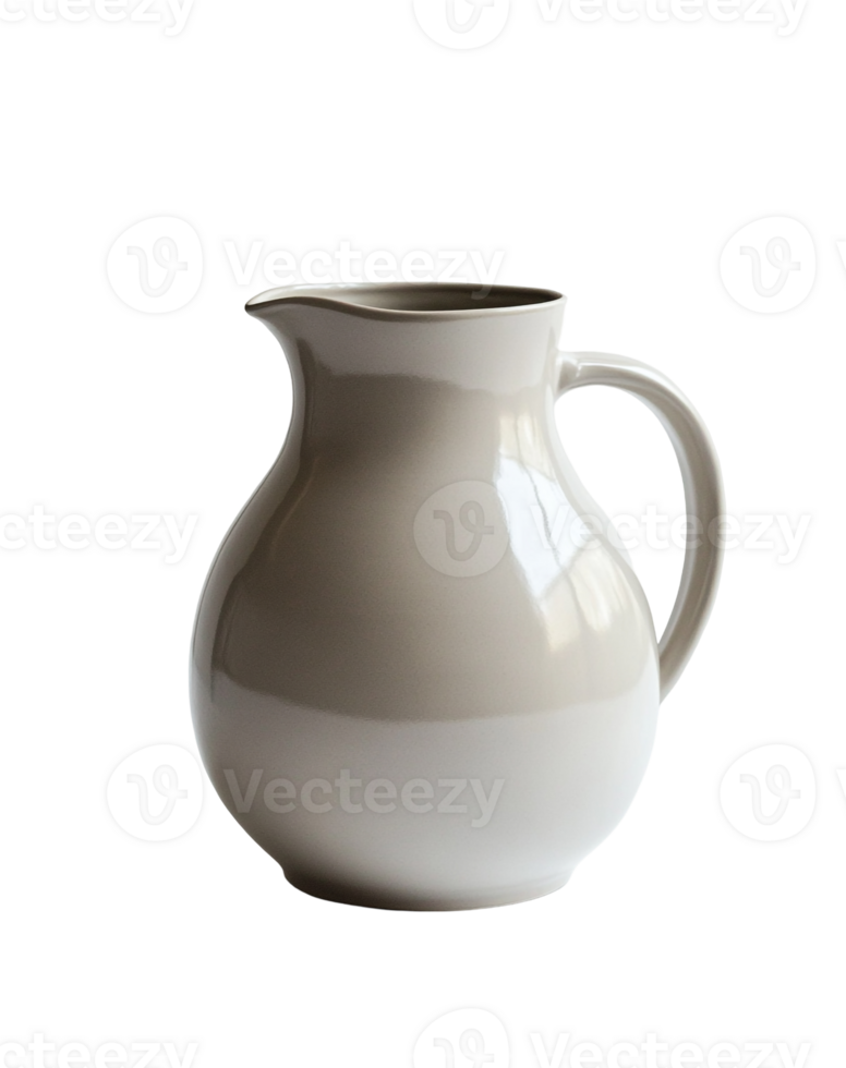 Elegant Muted Gray Pitcher png