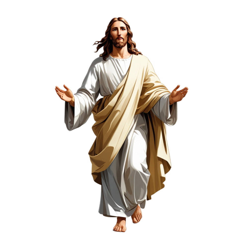 Ascension Day Of Jesus Christ isolated on transparent background png