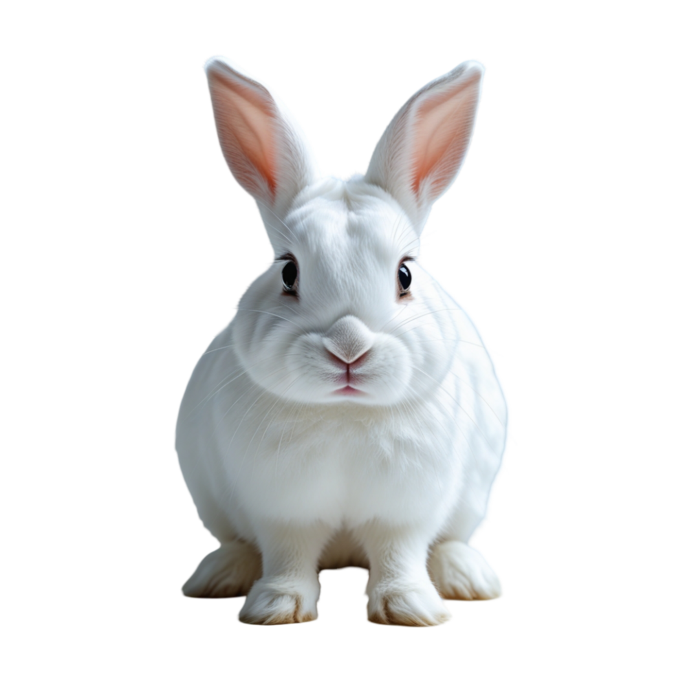 white rabbit isolated png