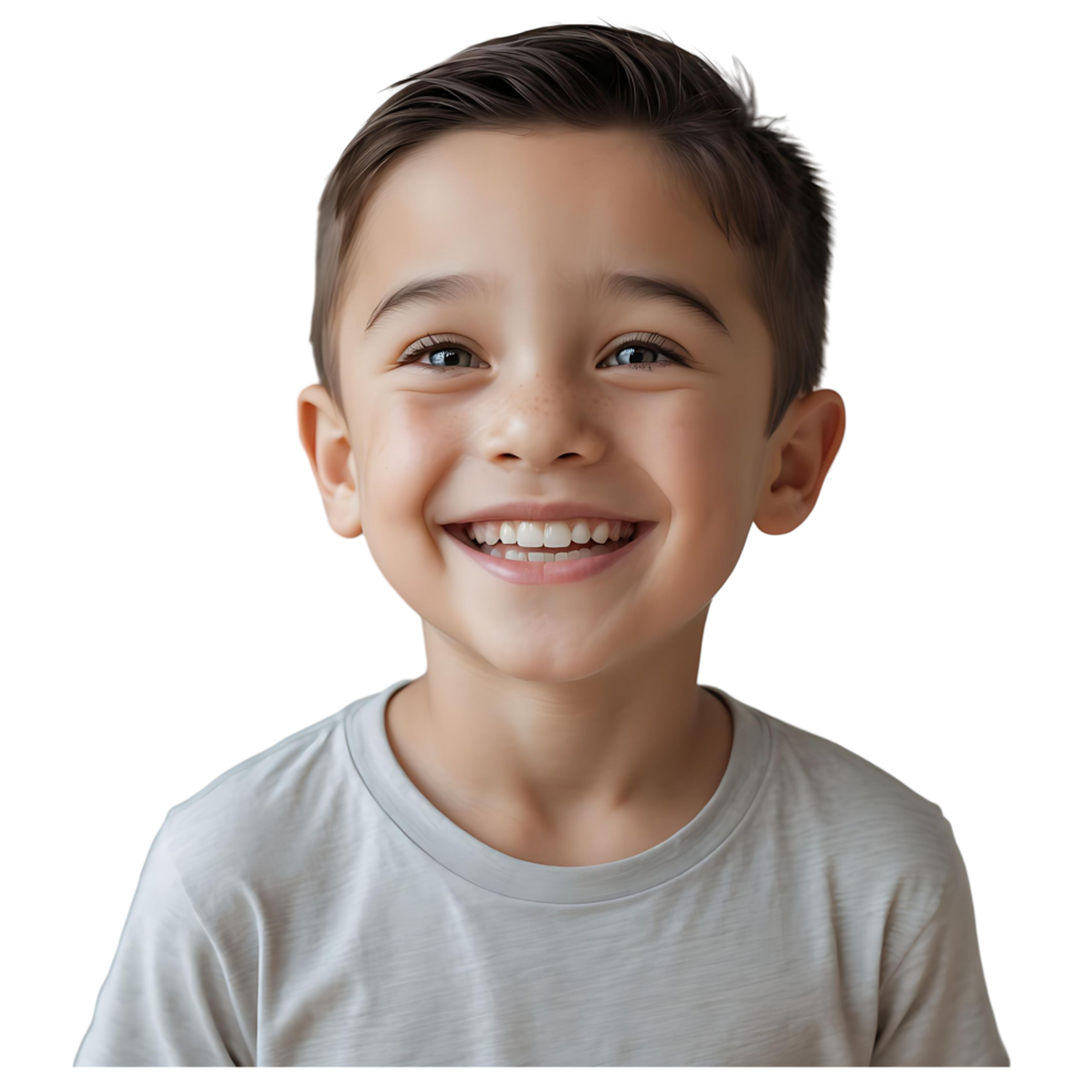 Happy Kid with Bright Smile Ideal for Marketing Advertising png