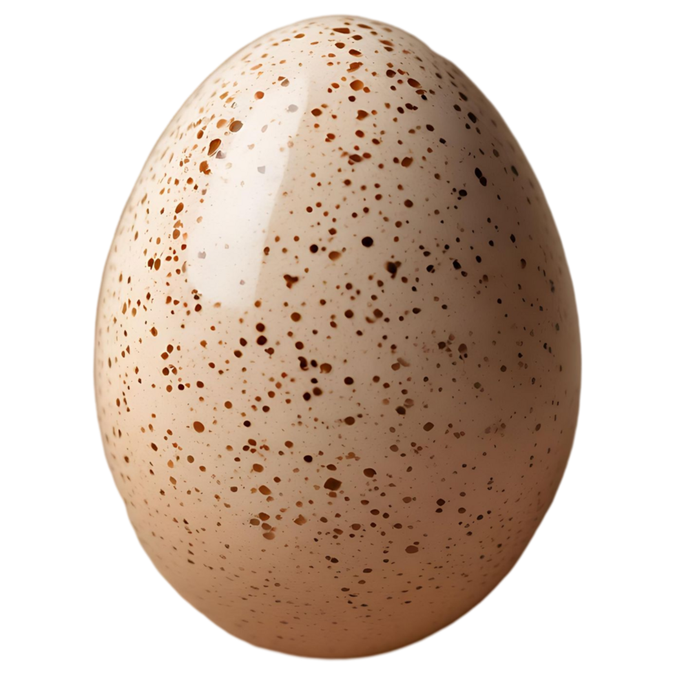 Close-Up of Speckled Quail Egg Perfect for Culinary and Educational Use png
