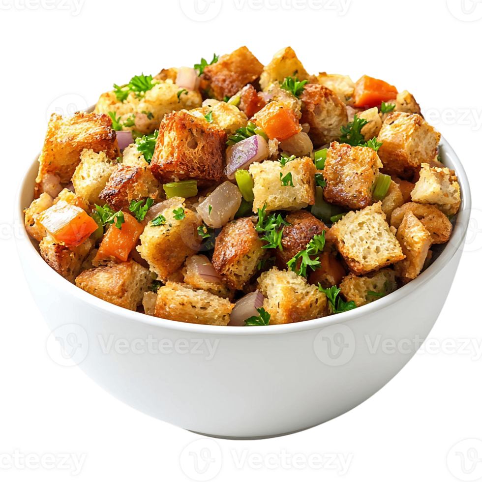 Hearty Homemade Thanksgiving Stuffing png