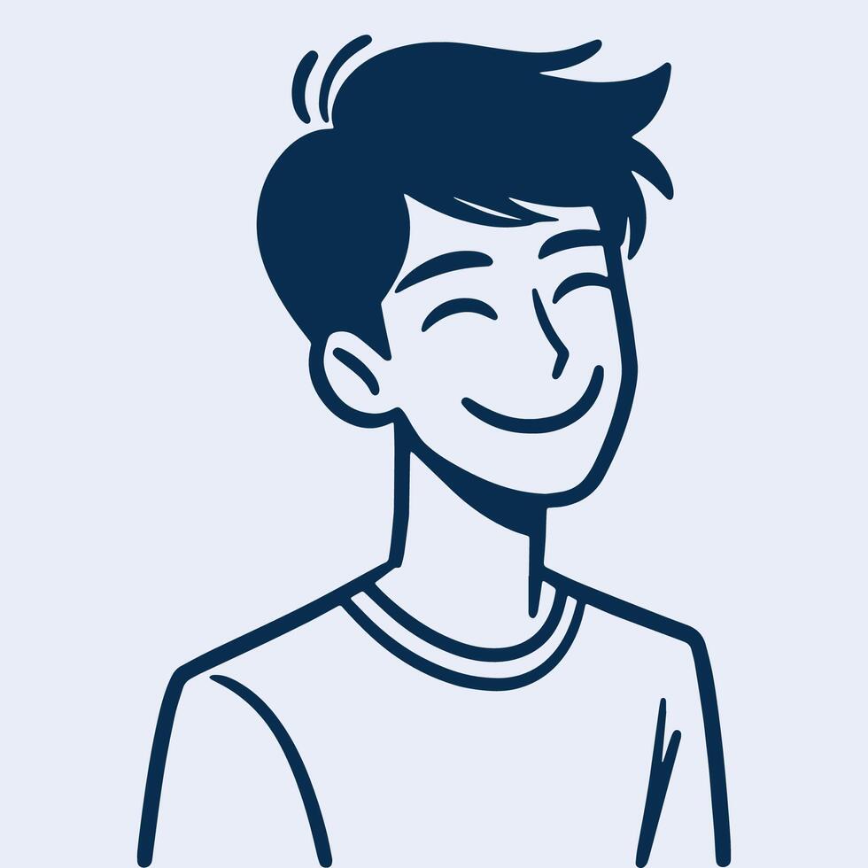 Cheering young man concept. One line stylish character. Modern lifestyle celebration art. Minimal continuous line sketch. Joyful human figure design vector