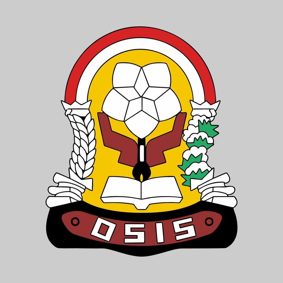 Logo Osis elementary school indonesian students vector
