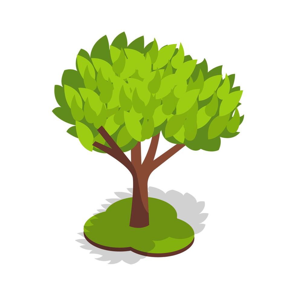 Thick Branches Isometric vector