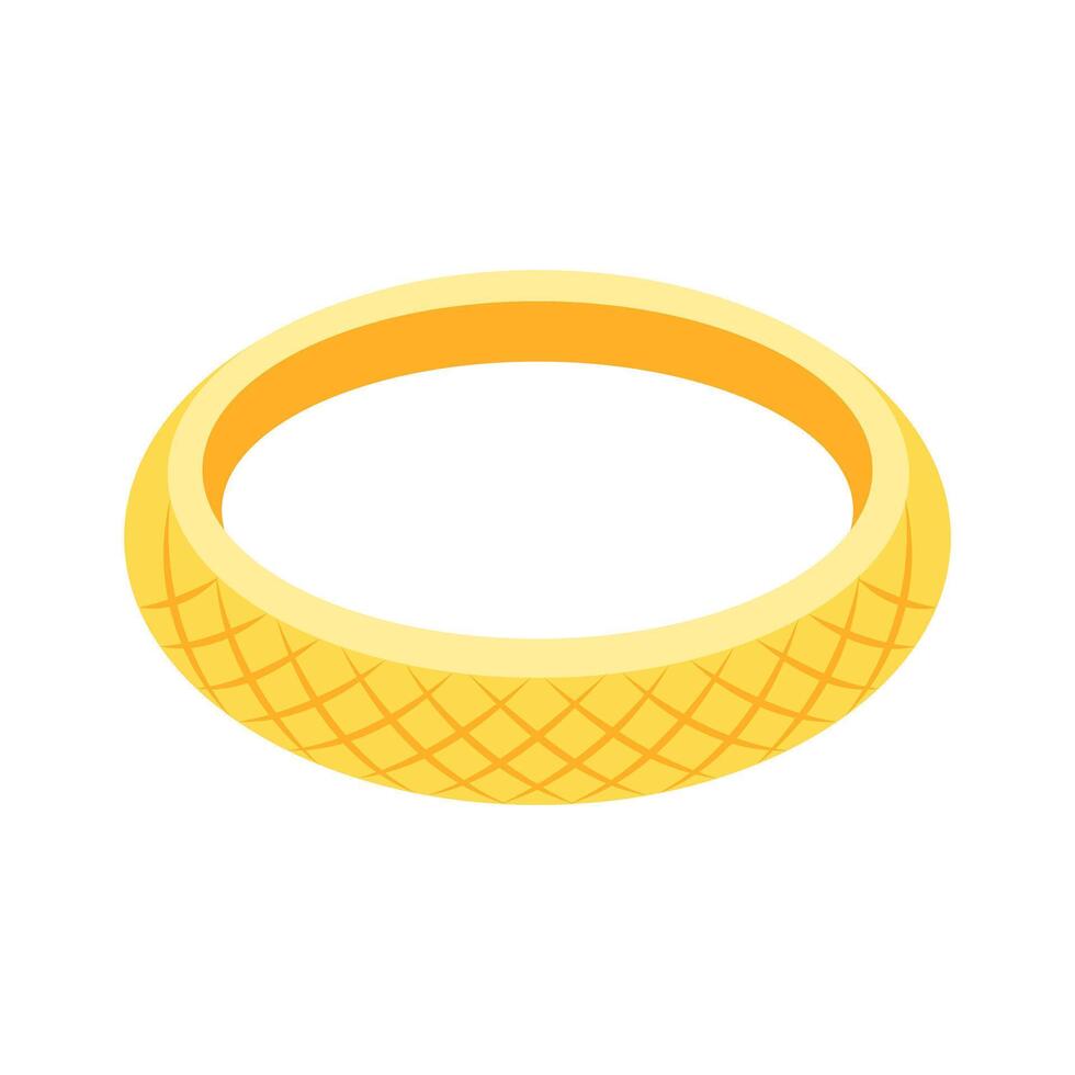 Gold Textured Band Illustration vector
