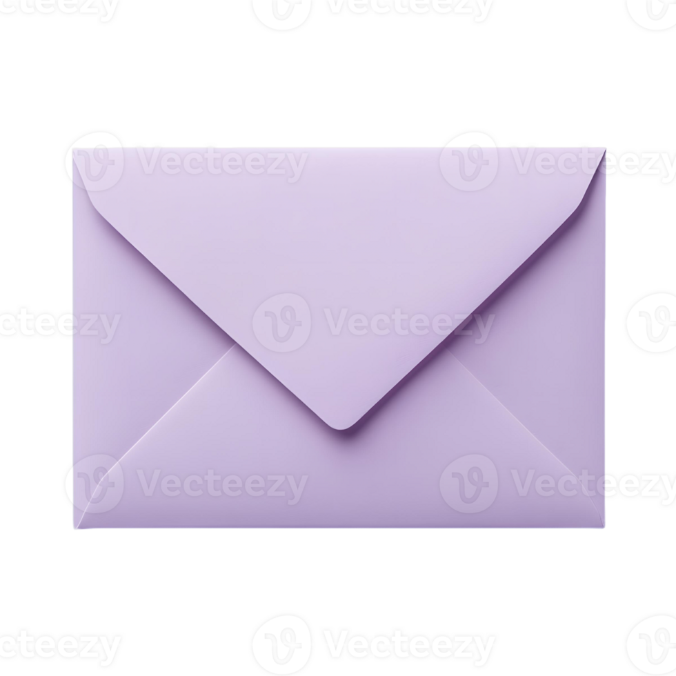 Purple Stationery Envelope Featuring Chic V Cut png
