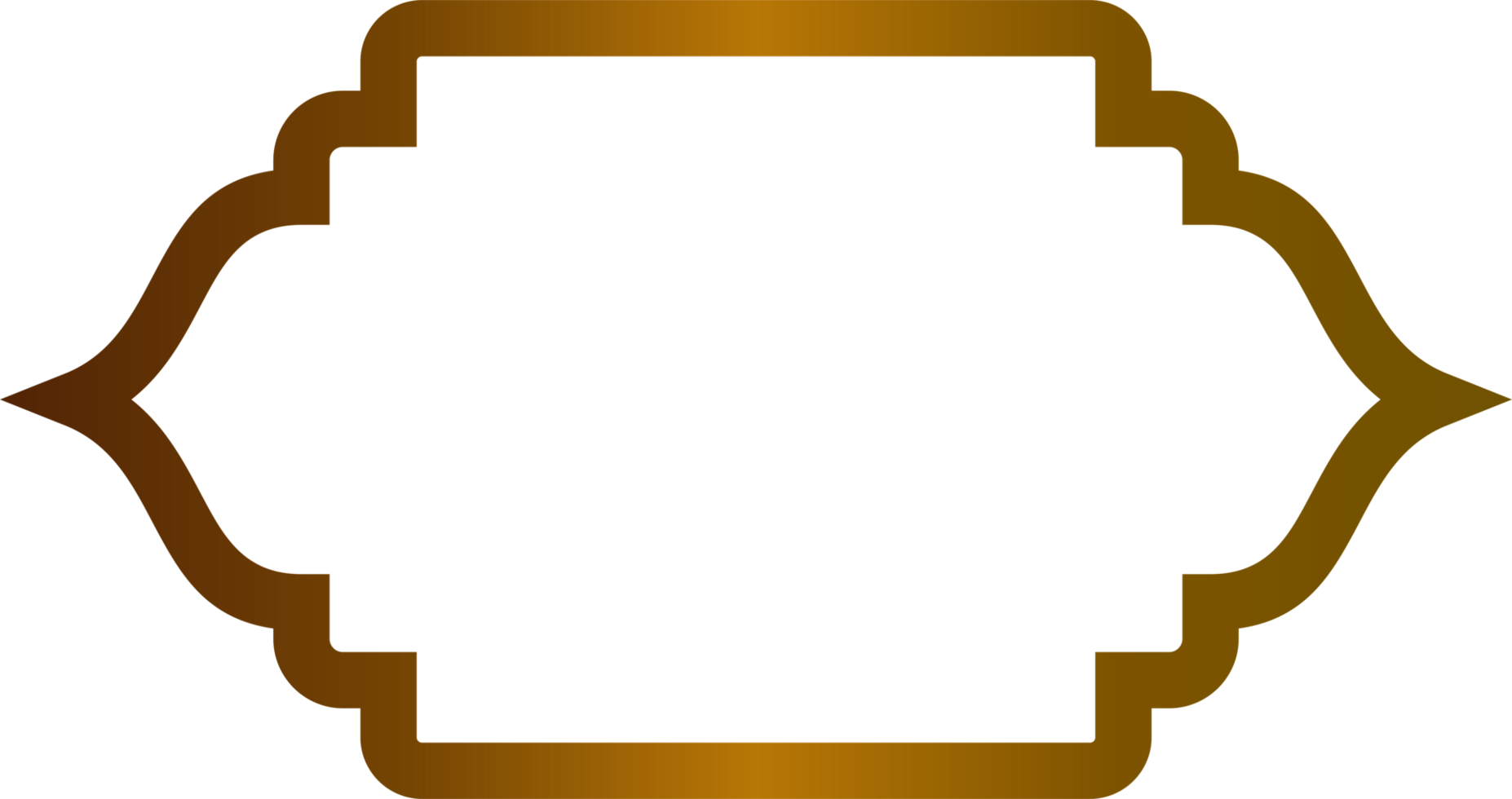 frame islamic gold png