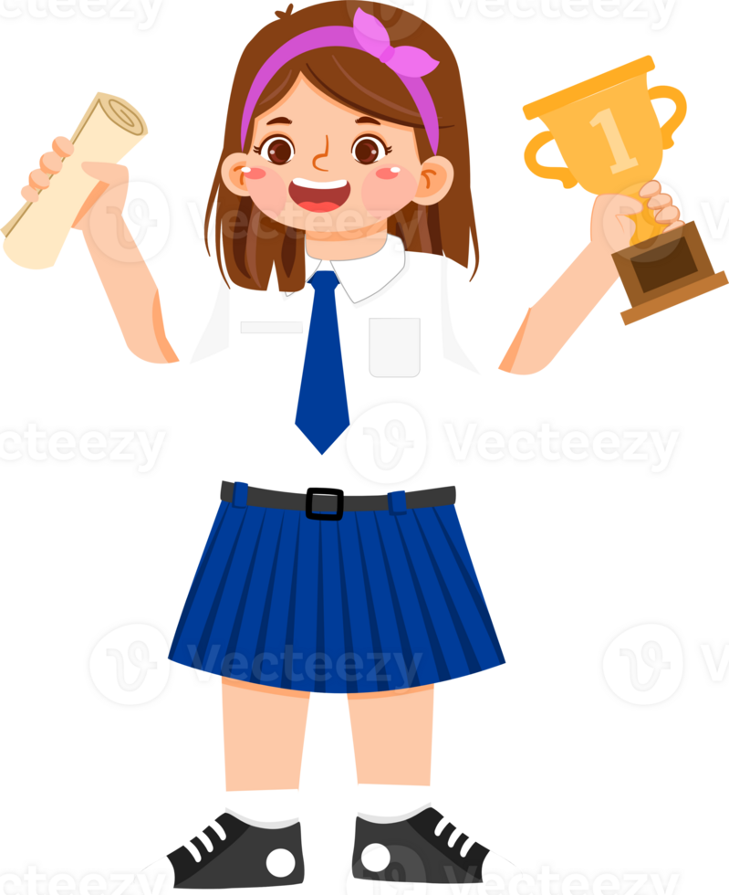 Schoolgirl Junior High student Waving png