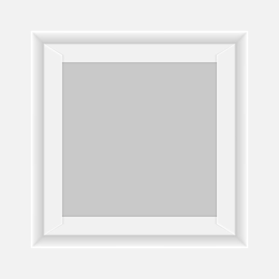 Square white Box tray open, Top view of white Box Tray isolated on white, Square Box White Packaging Template blank, Empty Box tray Template for design product and packaging paper kraft card board vector