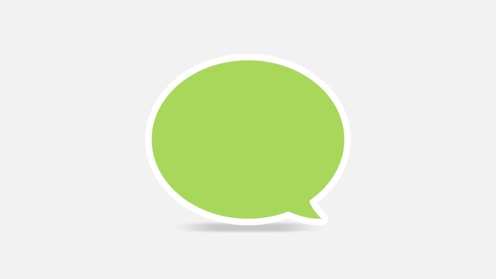 green speech bubbles single for ad, comic speech bubbles doodle or sticker dialog, price tag balloon speech single, bubbles speech on grey background for banner advertising sale copy space vector