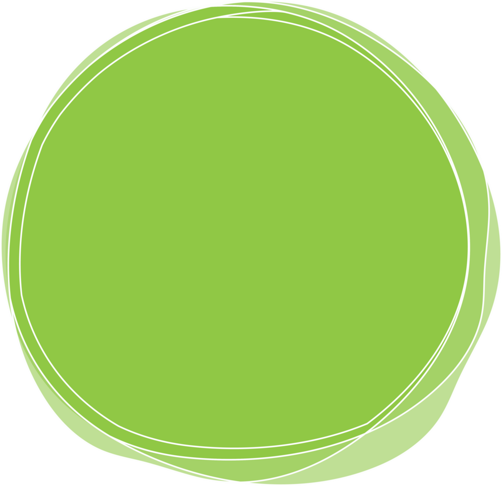 sign circle green line art png