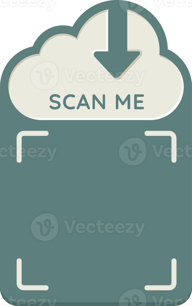 scan me sign cloud png