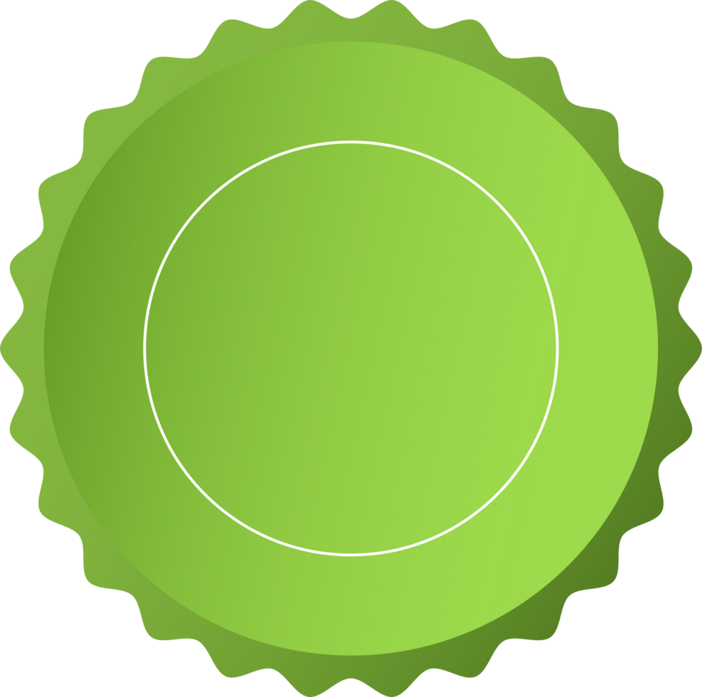 sign circle green gradient simple png