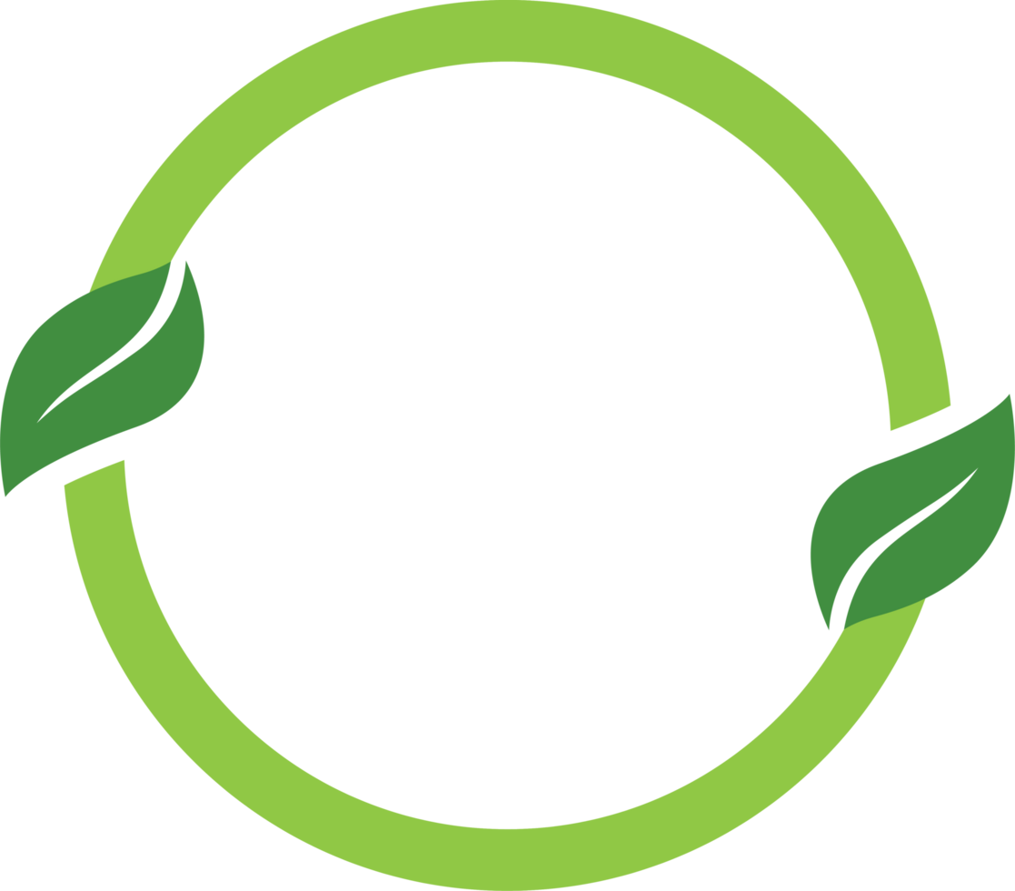 sign circle green leaves png