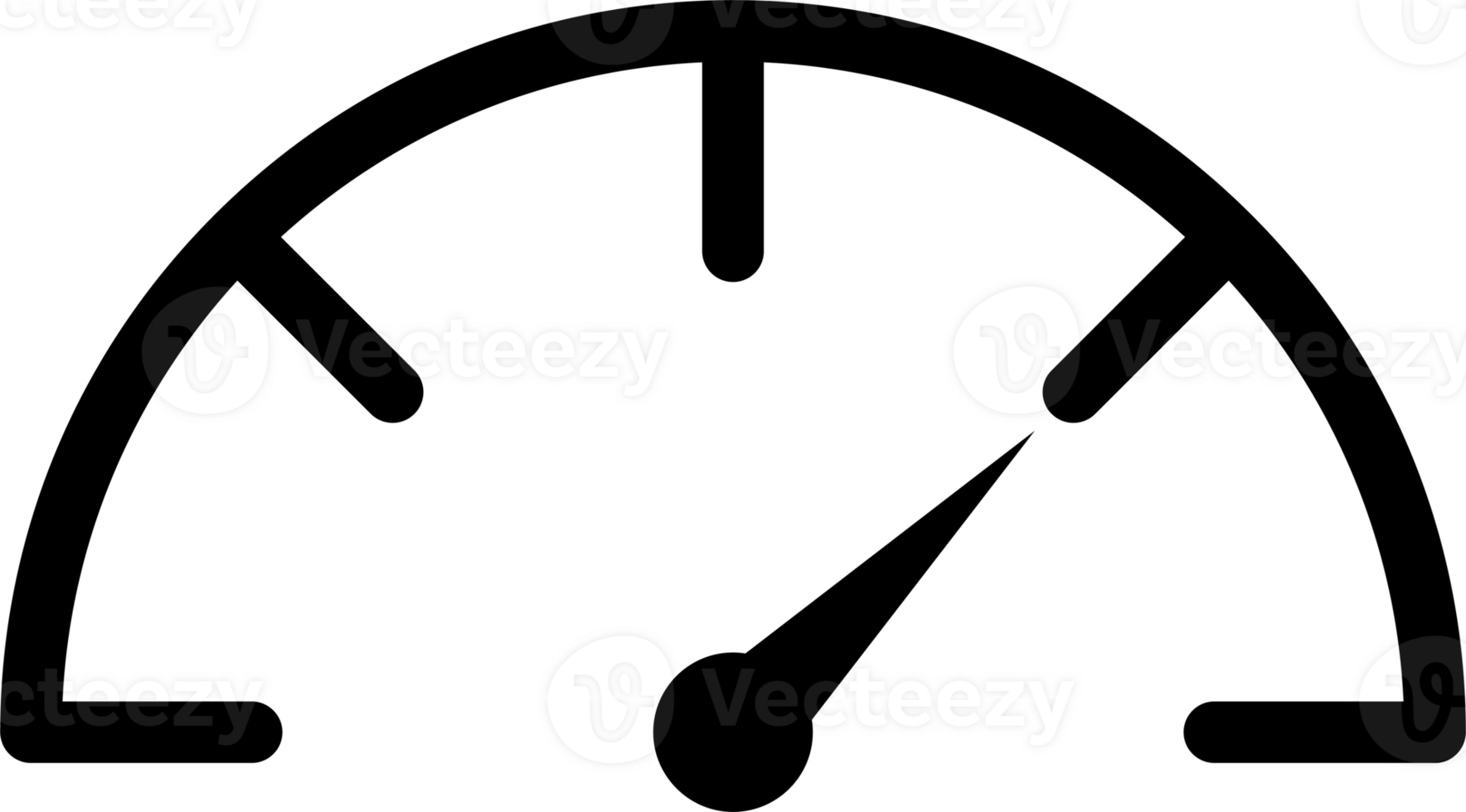 Gauge icon speedometer measurement sign for graphic design, logo, web site, social media, mobile app, ui illustration. png