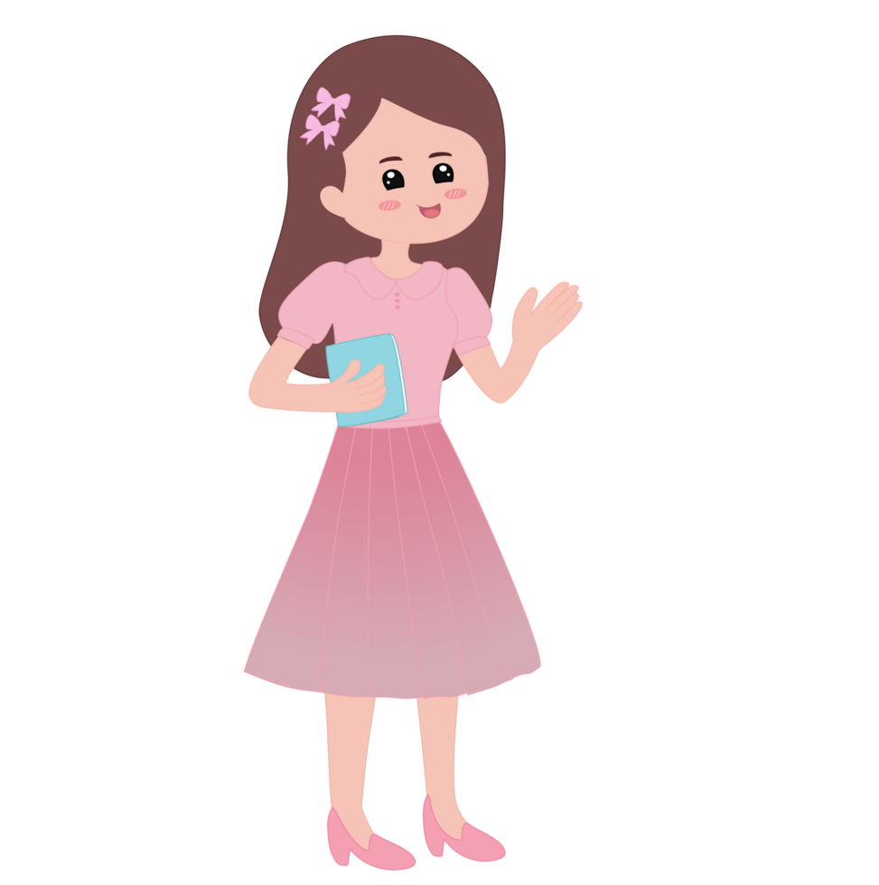Style Sweet pink Teacher png