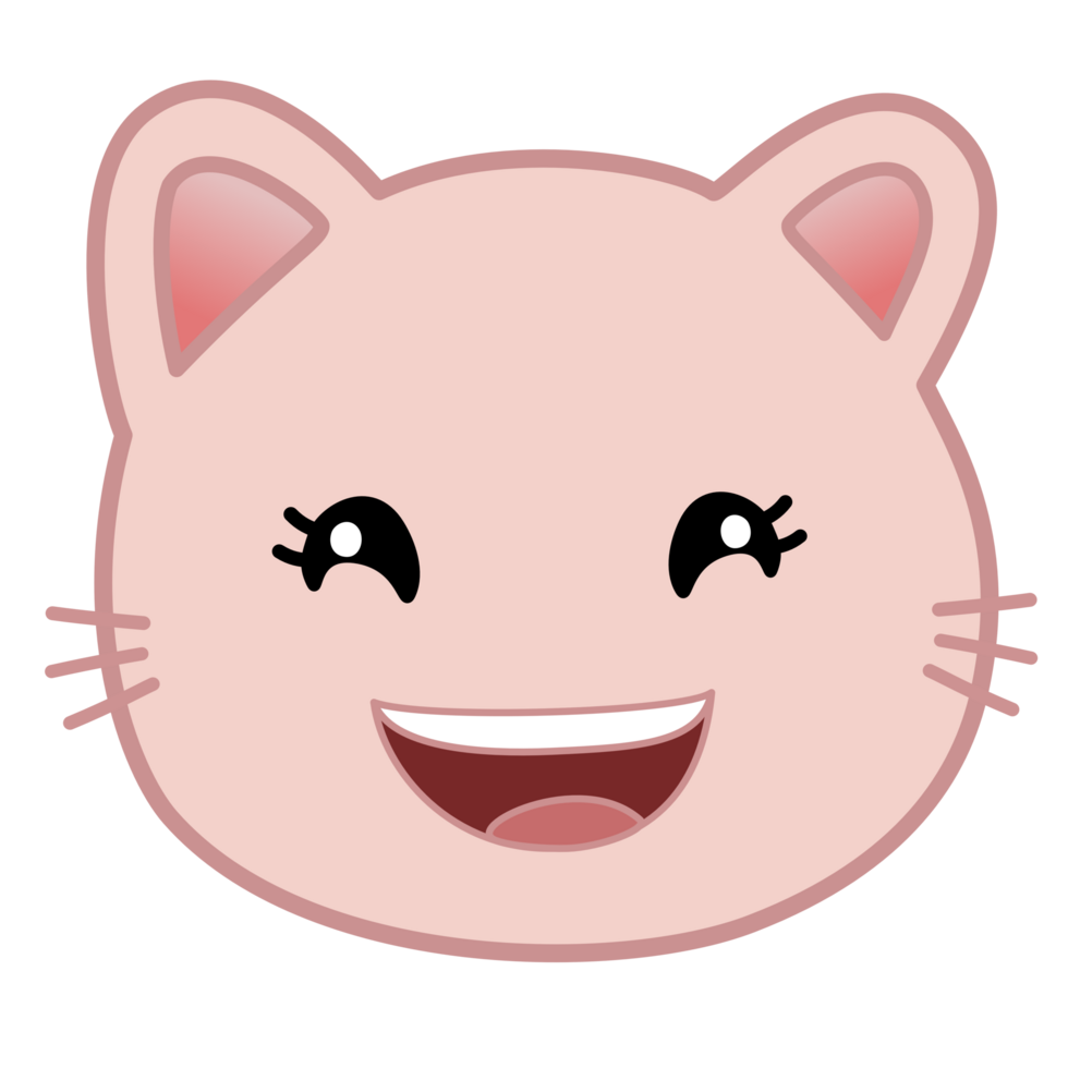 Happy Pink Meow png