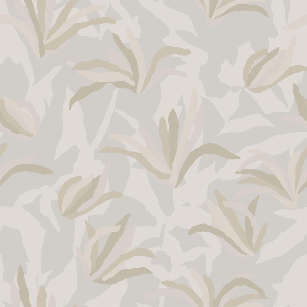 abstract flower seamless repeat pattern vector