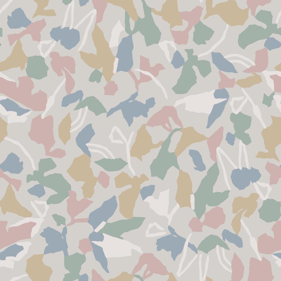 botanical motif seamless repeat pattern vector