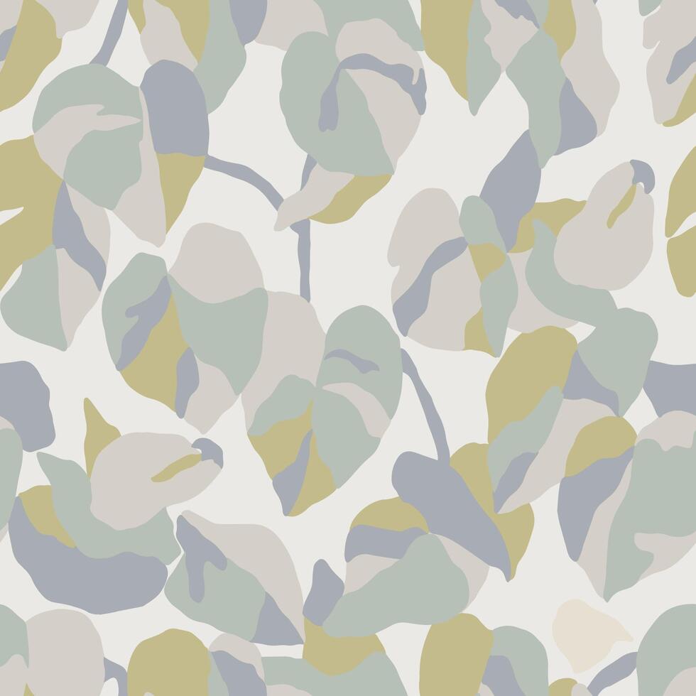 monstera leaf seamless pattern vector
