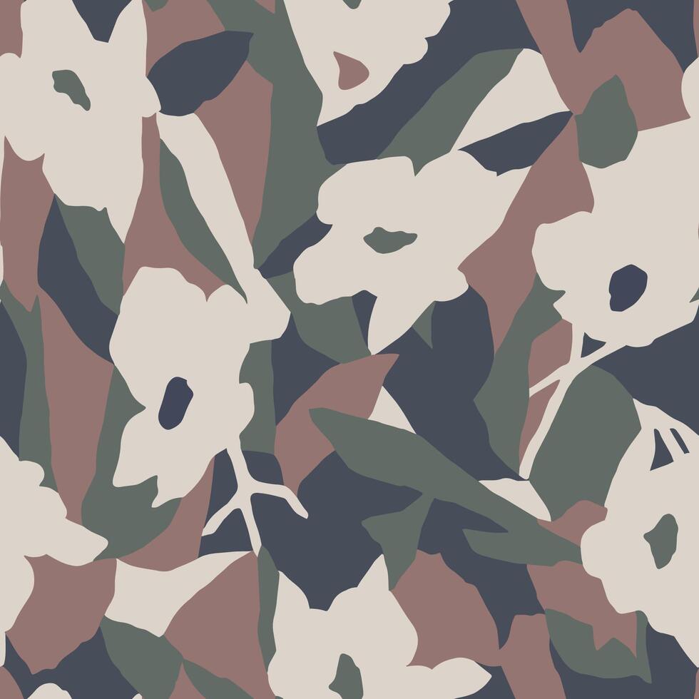 abstract floral seamless pattern vector