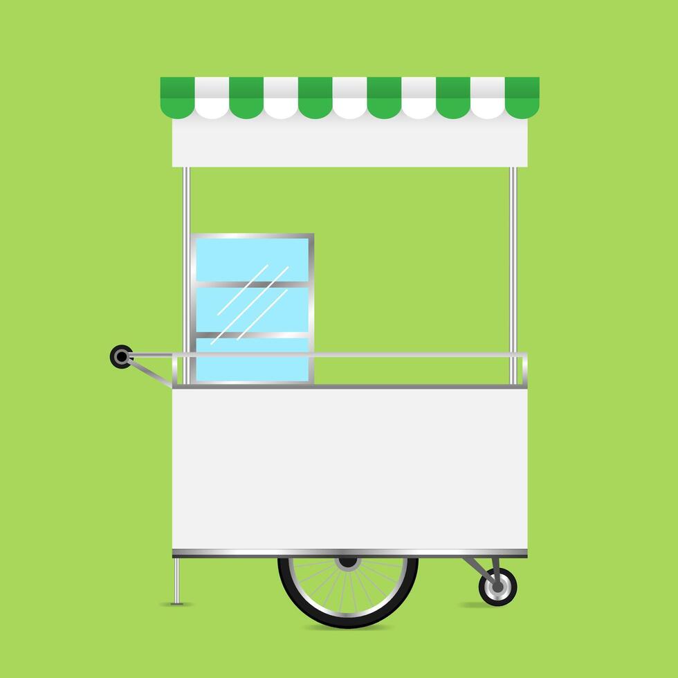 kiosk white, template of kiosk wheels cart stock clip art for design, kiosk empty for design of market and exterior symbol, set of market food outdoor, wheels cart kiosk for business small shop vector
