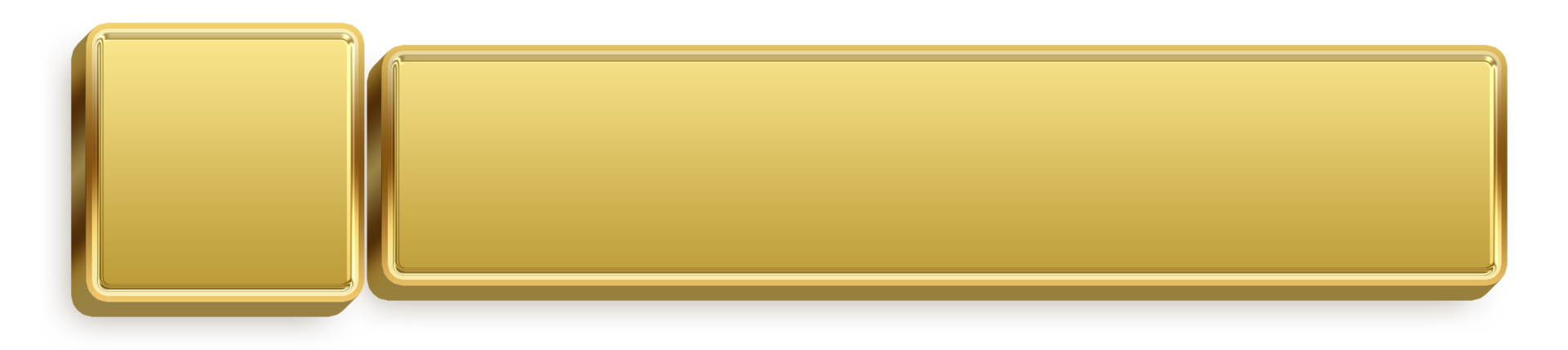 Golden Title Frame Lower Third Label Banner png