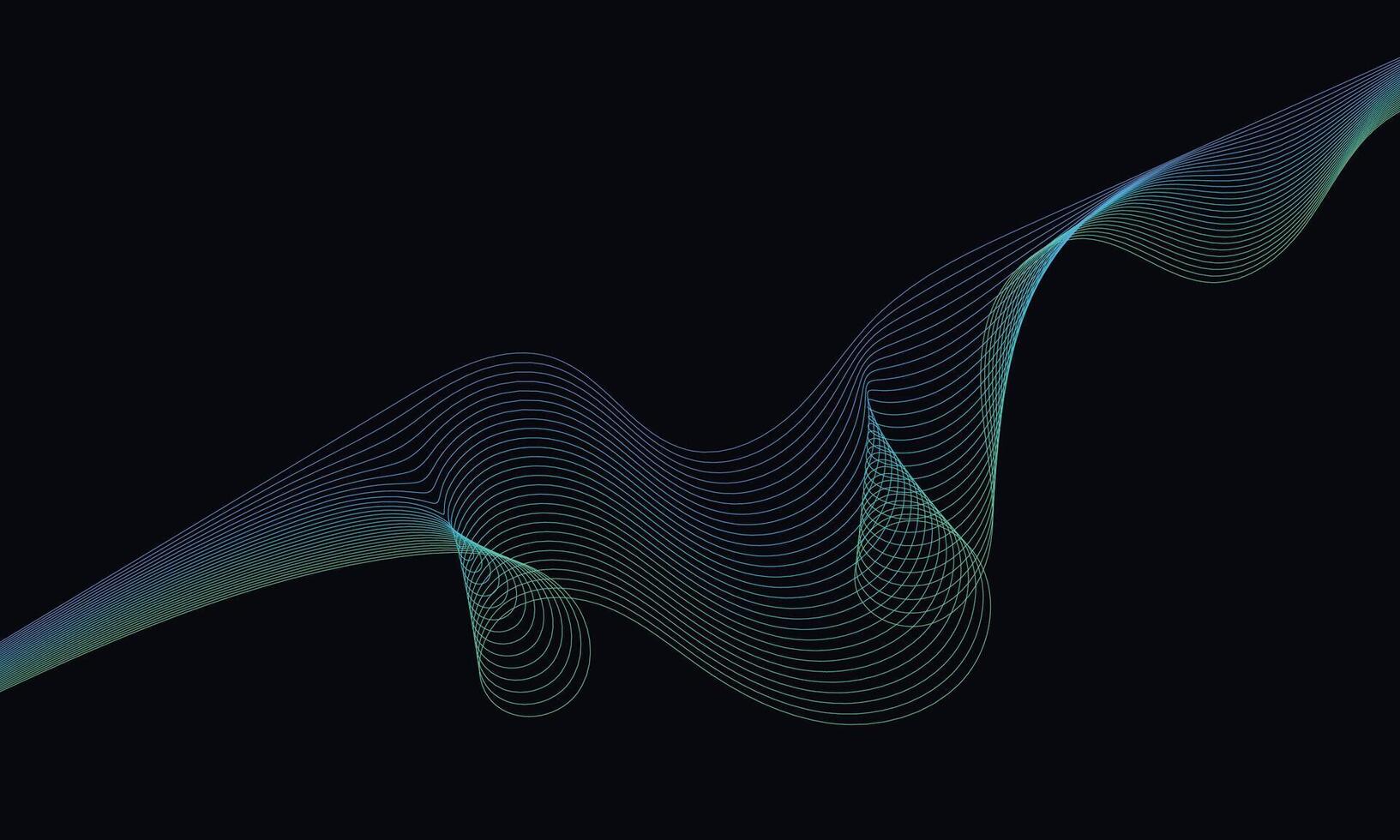 Abstract fluid wireframe background for branding and presentation on digital website or mobile marketing with modern color on dark background 11 vector