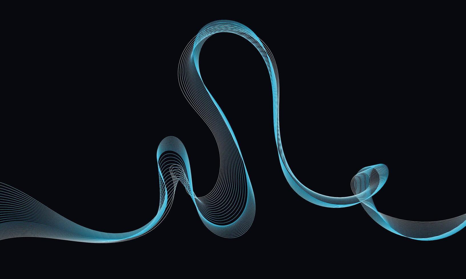 Abstract fluid wireframe background for branding and presentation on digital website or mobile marketing with modern color on dark background 15 vector