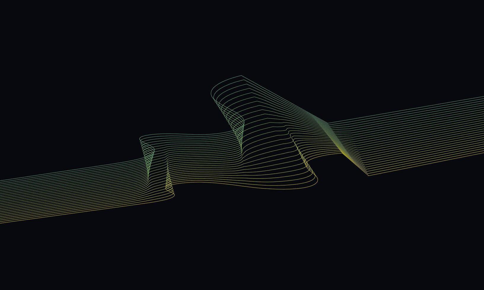 Abstract fluid wireframe background for branding and presentation on digital website or mobile marketing with modern color on dark background 29 vector