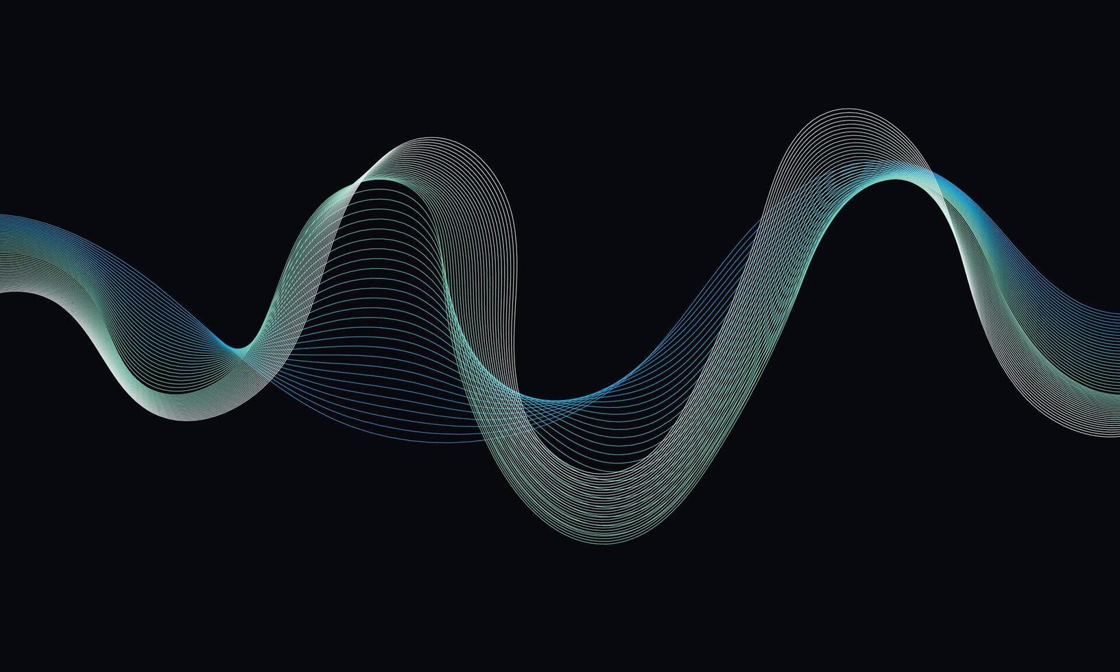 Abstract fluid wireframe background for branding and presentation on digital website or mobile marketing with modern color on dark background 6 vector