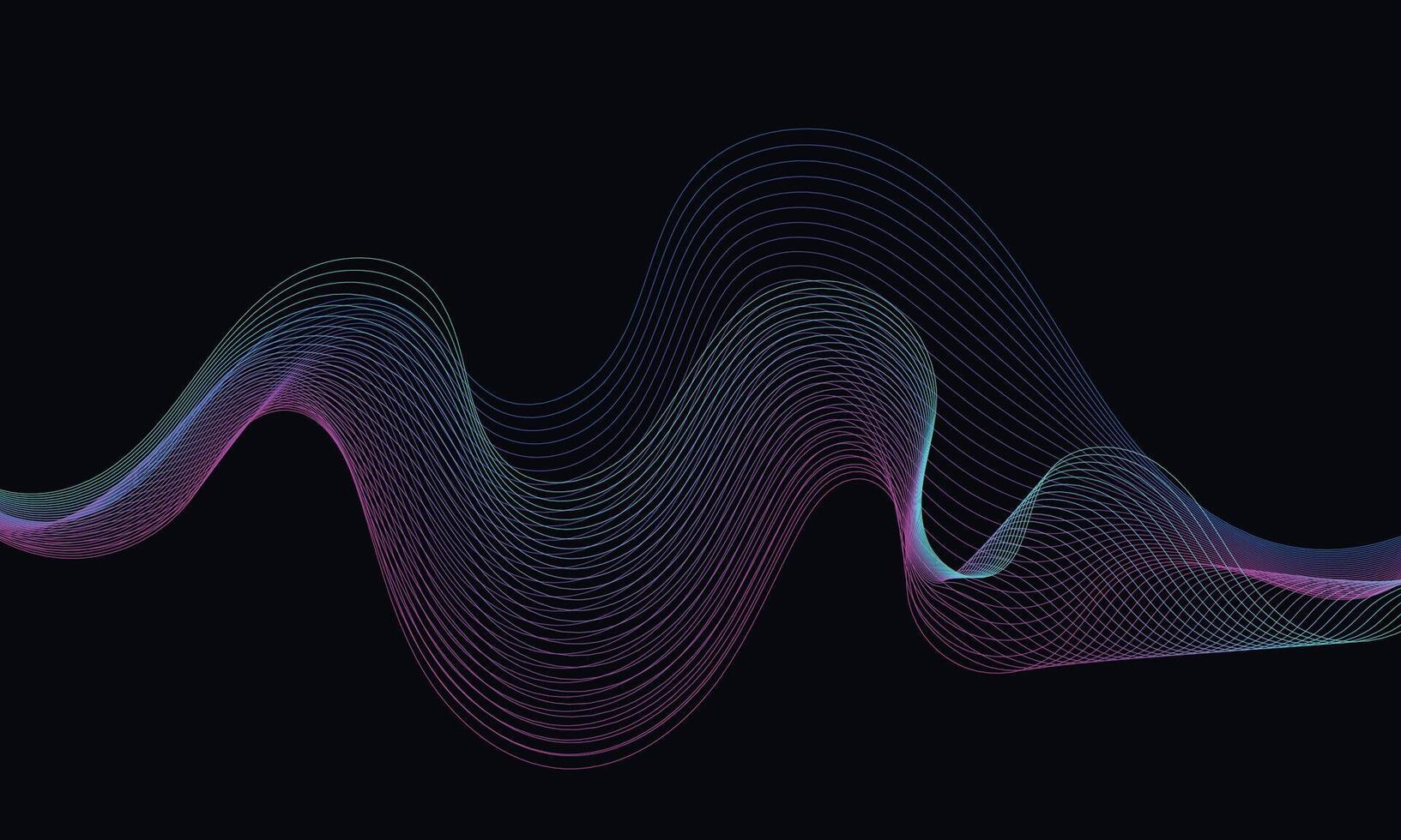 Abstract fluid wireframe background for branding and presentation on digital website or mobile marketing with modern color on dark background 4 vector