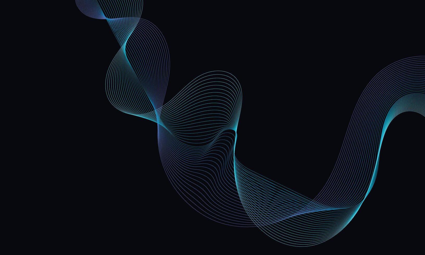 Abstract fluid wireframe background for branding and presentation on digital website or mobile marketing with modern color on dark background 12 vector