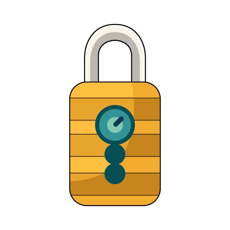 illustration of Cylinder Lock vector