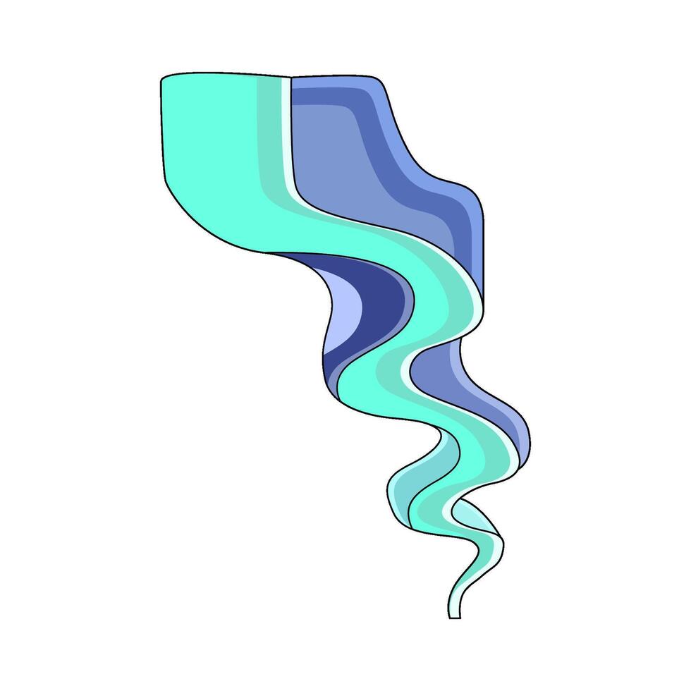 illustration of Aurora borealis vector