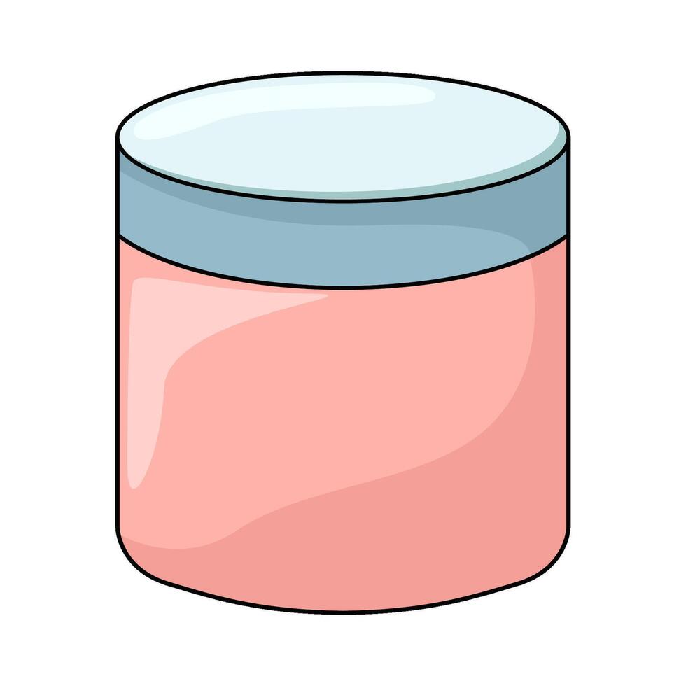 illustration of Cosmetic Jar vector
