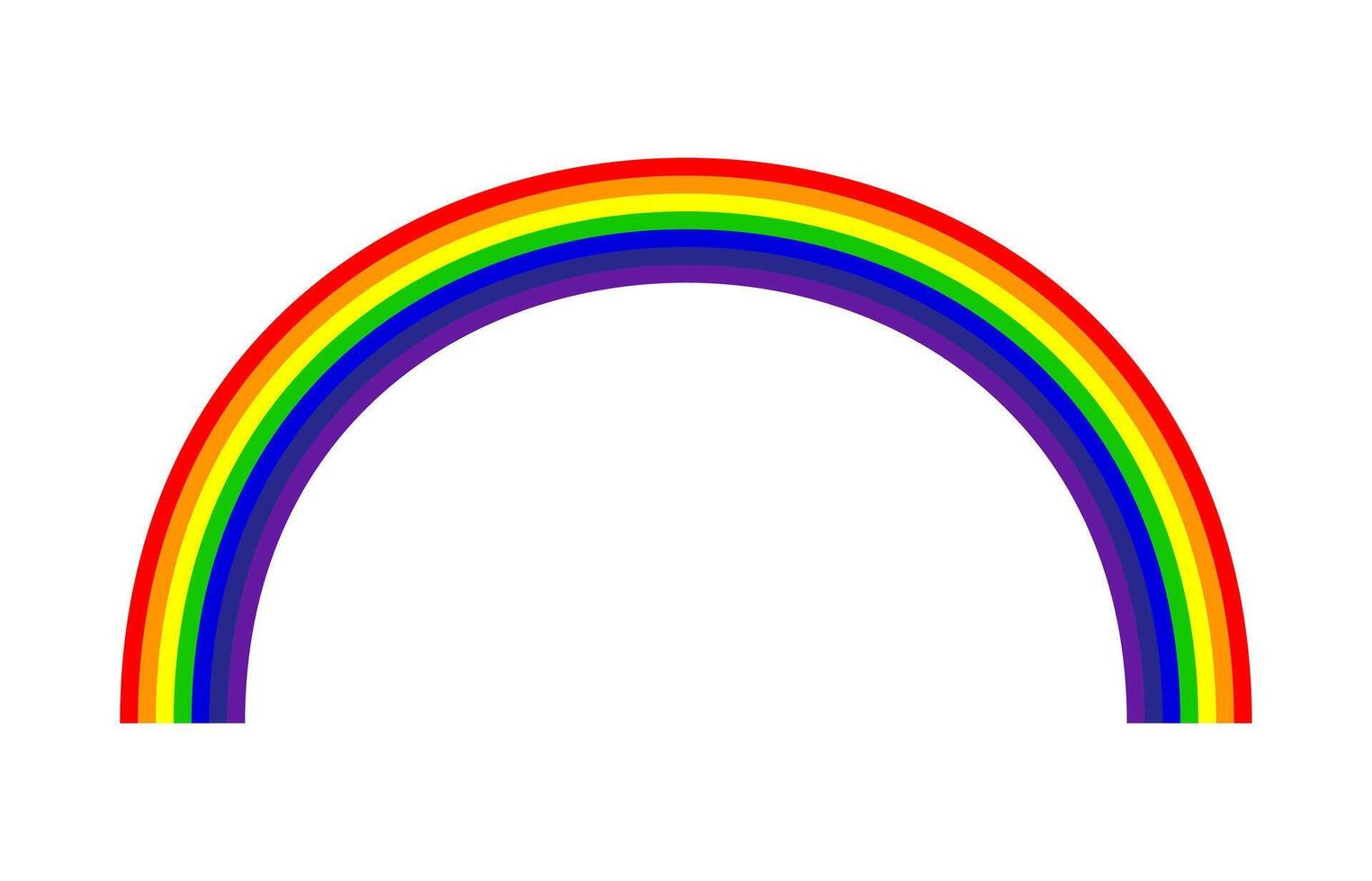 rainbow, rainbows rings circle colourful on white background, illustration of color line rainbow, multi colors line of rainbows spectrum vector