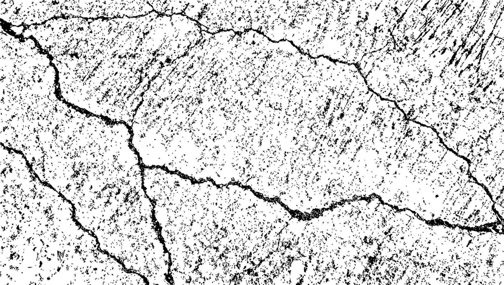 crack texture, grunge texture, distress background, rough texture, dirty texture, cracked wall concrete of black and white for a background vector