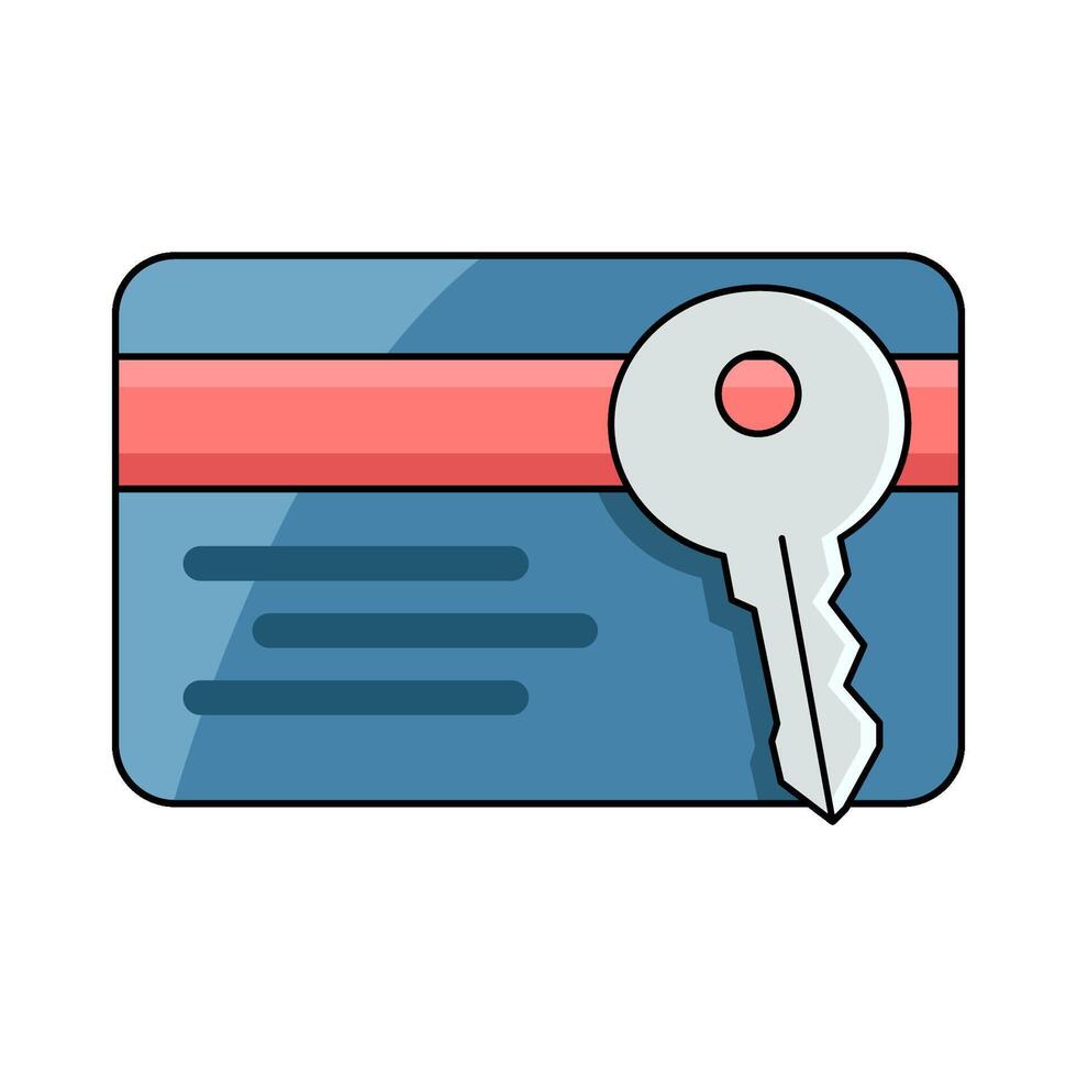 illustration of Key card vector