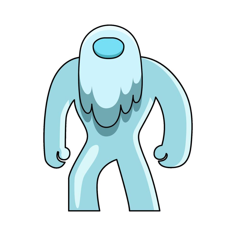 Ice Giant Monster vector