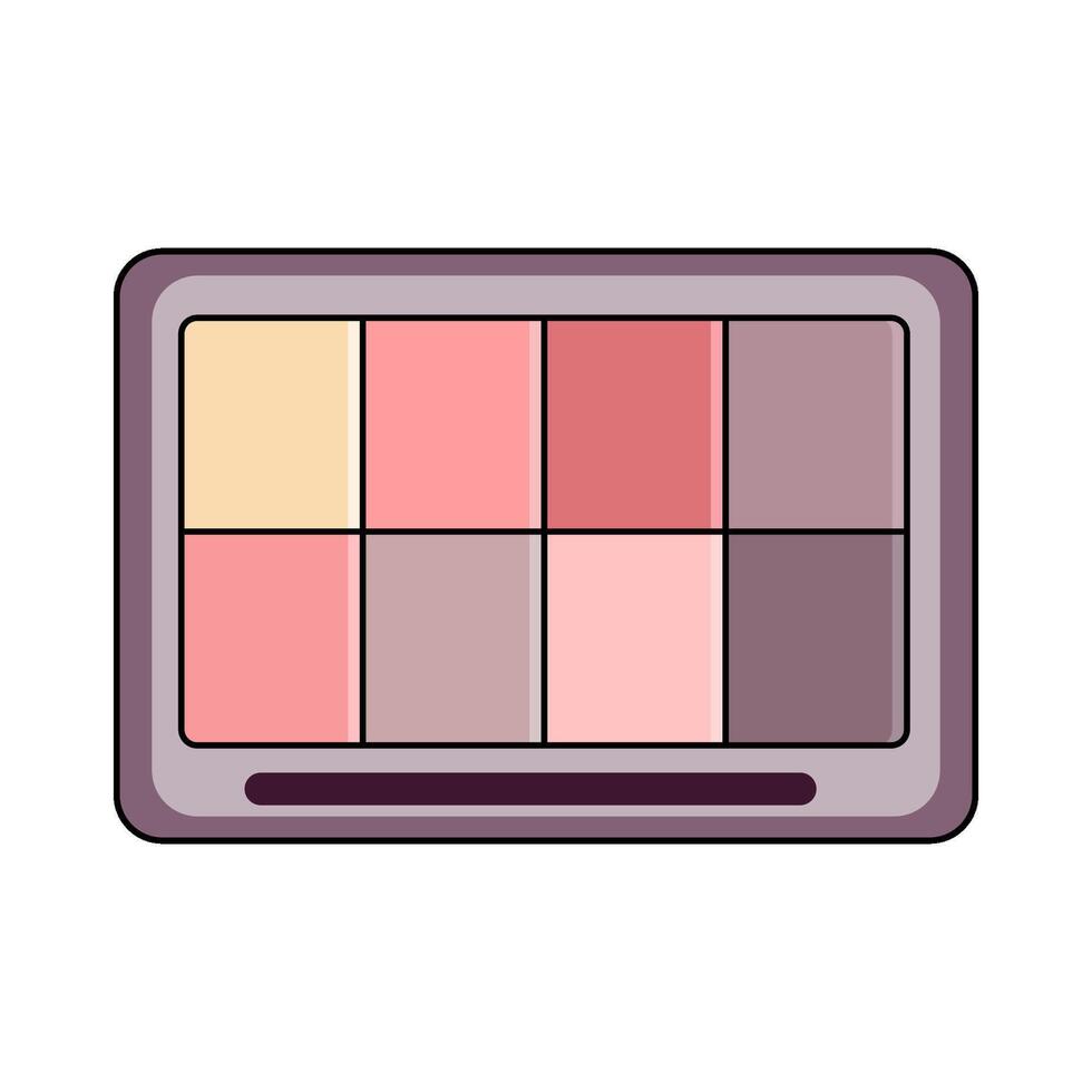 the eyeshadow palette vector